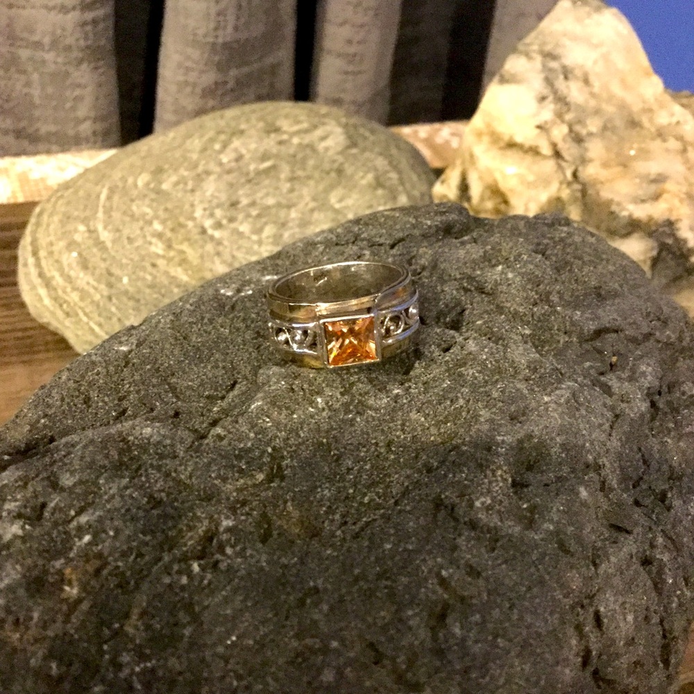 Morganite Sterling Ring - image 2